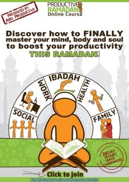 Productive Ramadan Online Course Poster