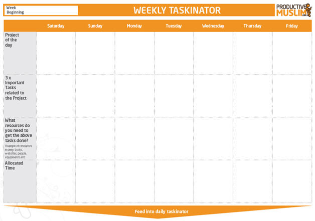 The Weekly Taskinator