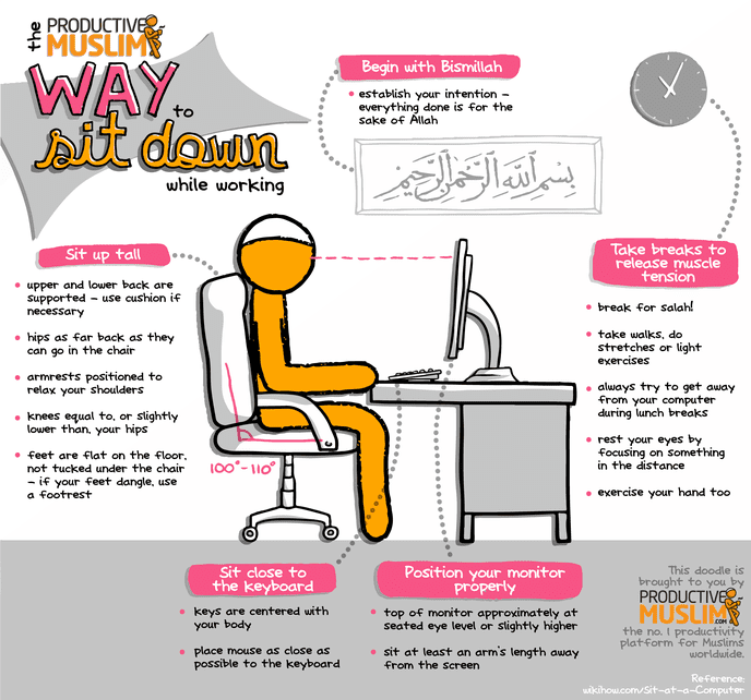 [October Doodle] Productive Muslim Way to Sit Down  