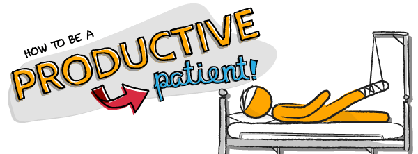 Doodle of the Month: How to Be a Productive Patient | ProductiveMuslim