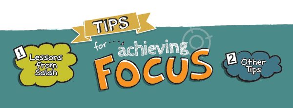 [ProductiveMuslim Doodle] Productive Muslim Tips for Achieving Focus | ProductiveMuslim