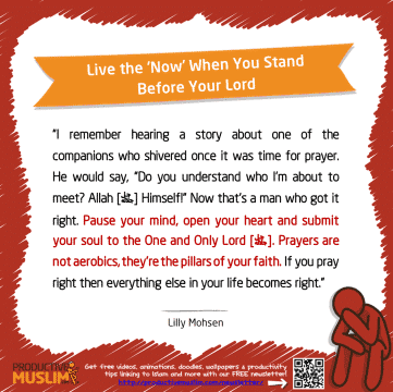 Live the 'Now' When You Stand Before Your Lord | Inspirational Islamic Quotes on Productivity | Productive Muslim