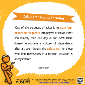 Zakat Transforms Societies | Inspirational Islamic Quotes on Productivity | Productive Muslim